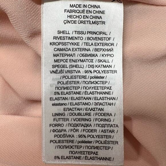 NWT | Lauren Ralph Lauren | Stretch Foiled V-Neck Sleeveless Midi | Pink | 8 - Picture 9 of 14